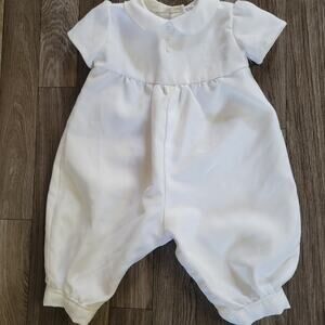 Baby Boys Christening Outfit Short Legged Christening Romper Blessing Outfit